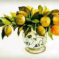 Схема вышивки «лимончики»