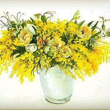 Схема вышивки «мимоза»