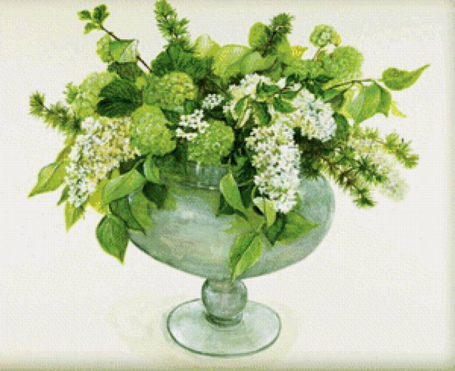 букет в вазе - букет, ваза, цветы - предпросмотр