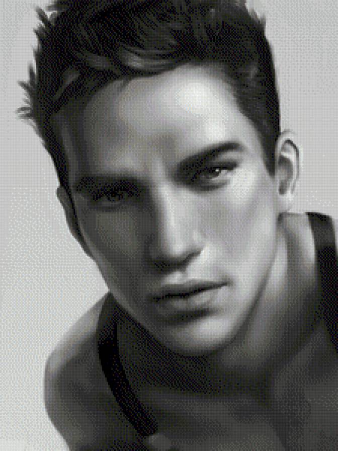 №558925 - мужчина, черно-белое, портрет - предпросмотр