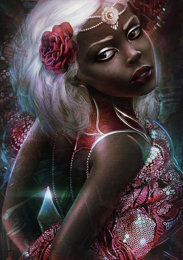 dark_beauty - девушка, афро, портрет - оригинал