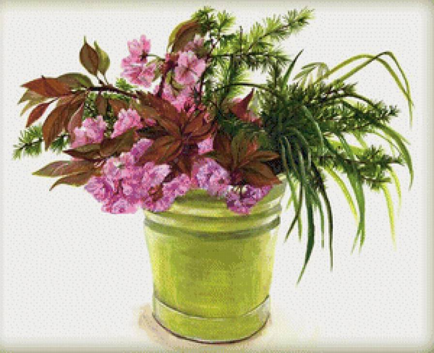 полевые цветы - цветы, ваза, букет - предпросмотр