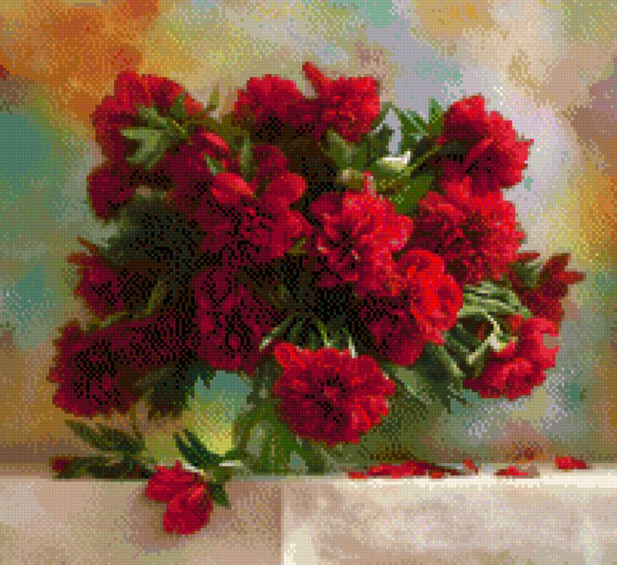 czerwone piwonie - предпросмотр