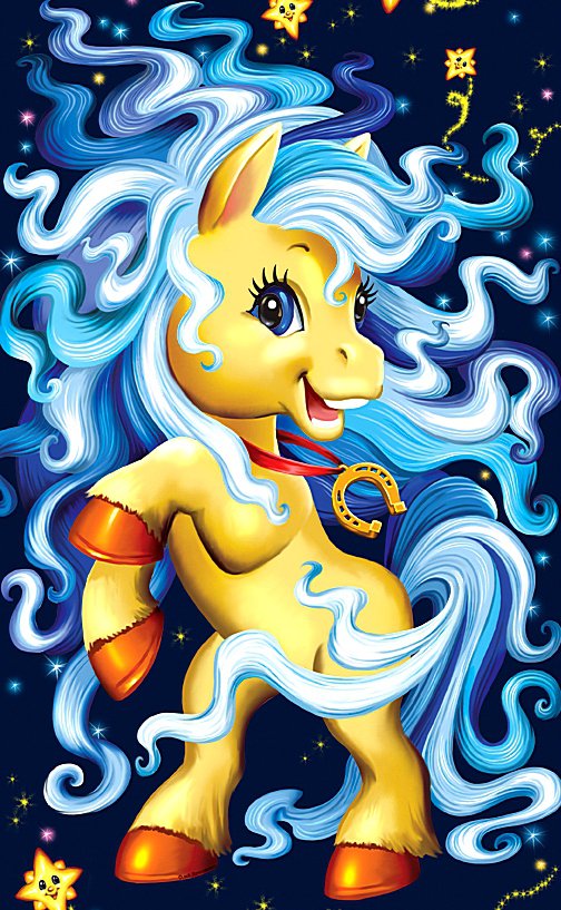 Лошадка с подковой - кони, удача, лошади, подкова - оригинал