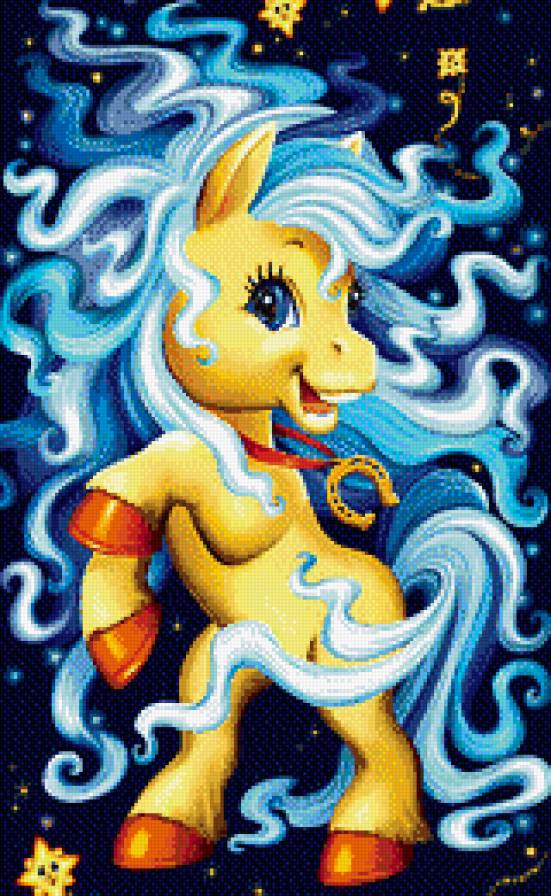 Лошадка с подковой - удача, лошади, кони, подкова - предпросмотр