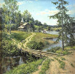 Схема вышивки «ДЕРЕВЕНСКИЙ ПЕЙЗАЖ»