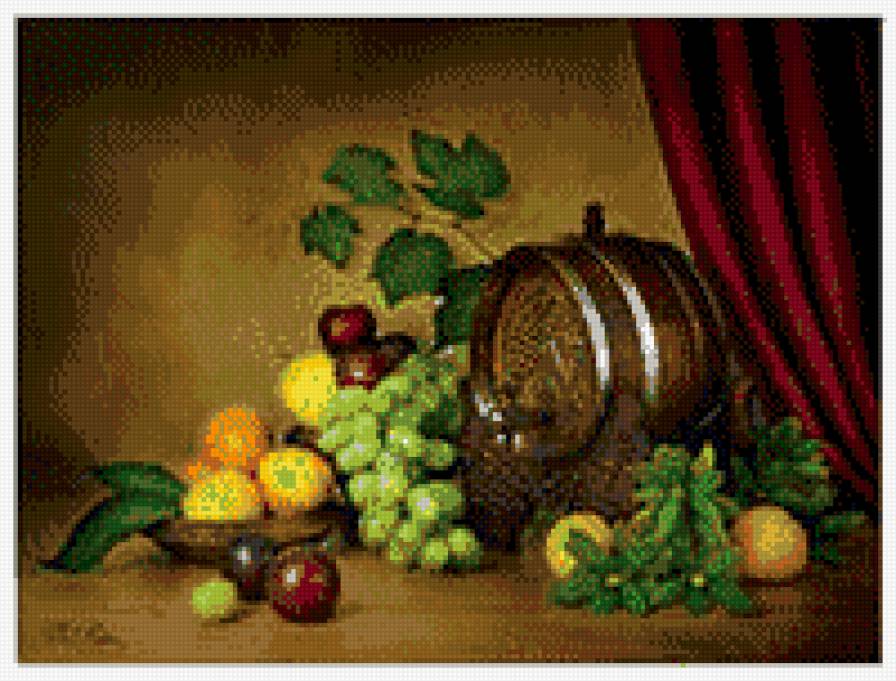 ПЬЯНЯЩИЙ АРОМАТ - натюрморт, на кухню, фрукты - предпросмотр