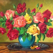 Схема вышивки «серия "розы"»