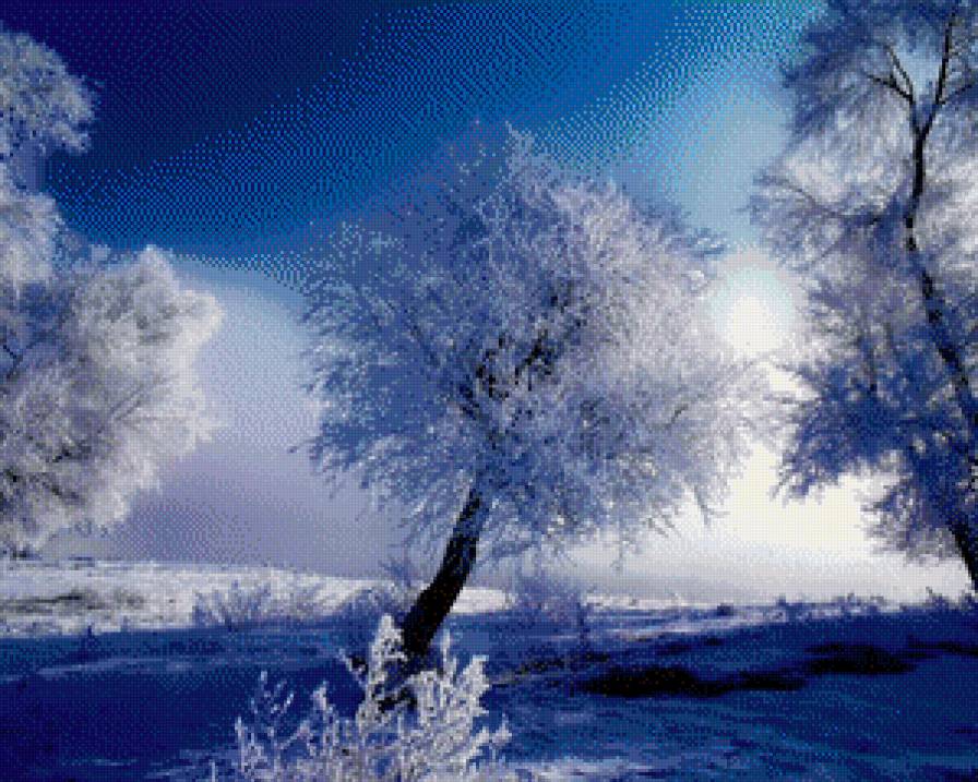 Морозы - снег, зима, деревья - предпросмотр