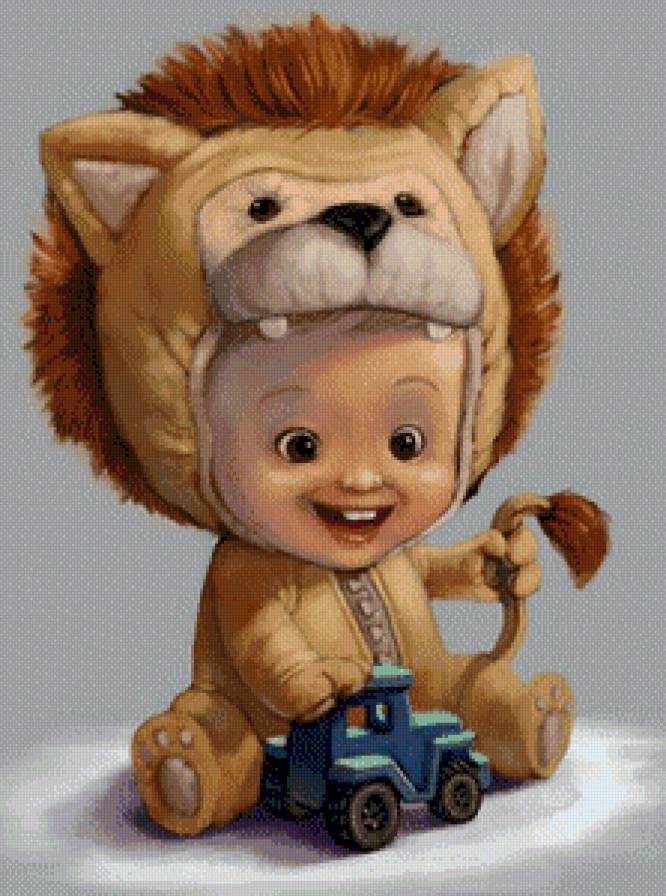 leo - лев, дети, ребенок - предпросмотр