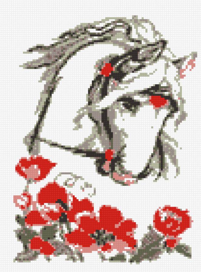 Лошадка - лошадь, животные, символ года - предпросмотр