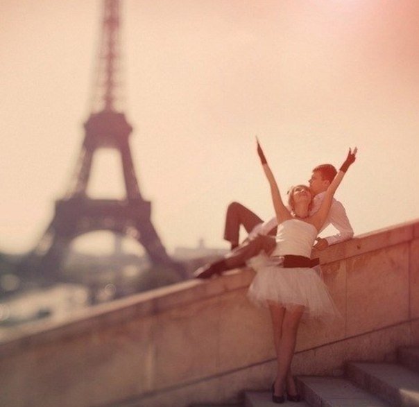 романтический вечер - париж, франция - оригинал