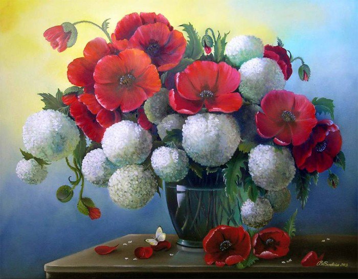 букет - картина цветы - оригинал