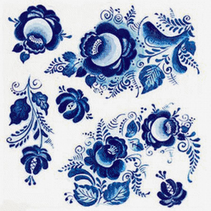 На скатерть, полотенца - узор - предпросмотр