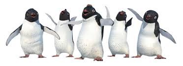 Веселые пингвины - птицы - оригинал