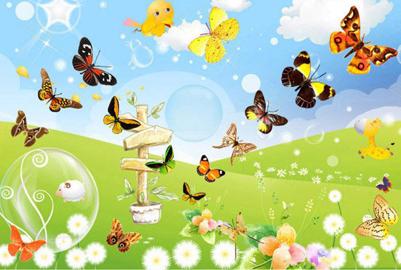 №560312 - природа, бабочки - оригинал