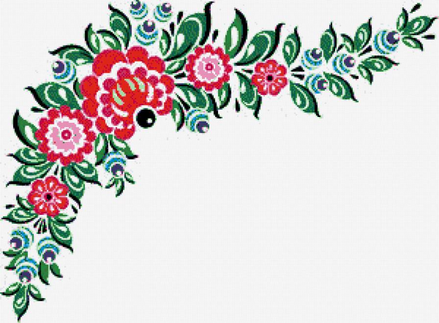 Узор 5 - узоры. цветы - предпросмотр