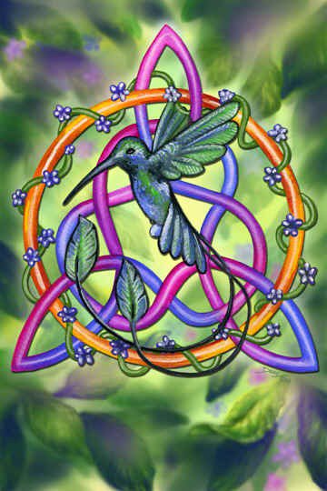 Серия "Тотем" - птицы. колибри, тотем - оригинал