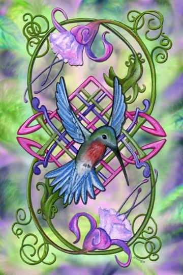 Серия "Тотем" - колибри. тотем, птицы - оригинал