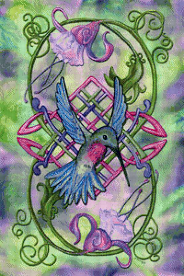 Серия "Тотем" - птицы, колибри. тотем - предпросмотр