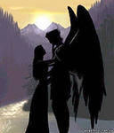 РАССТАВАНИЕ - двое, горы, любовь, пара - оригинал