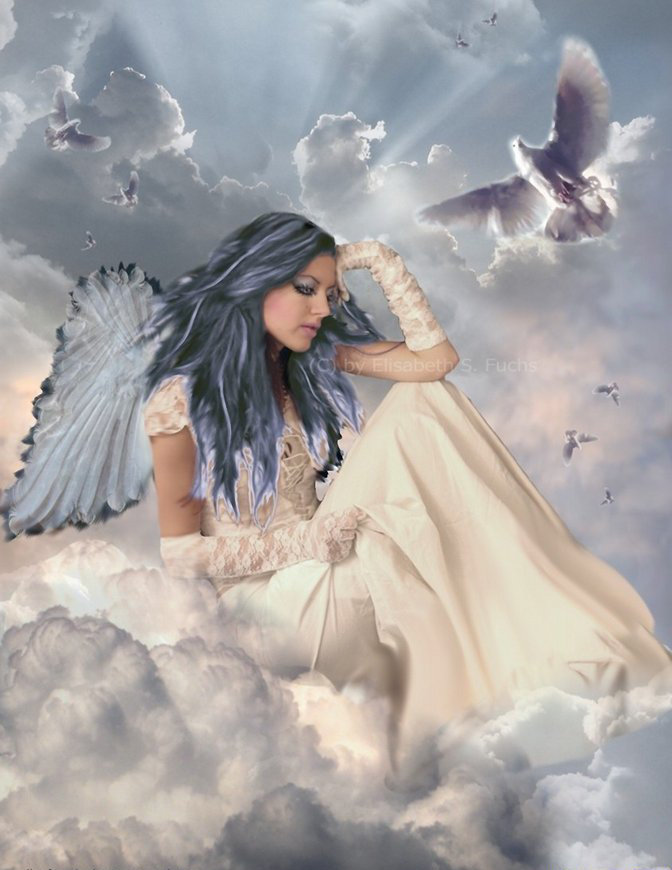 ангел - девушка, крылья, ангел - оригинал