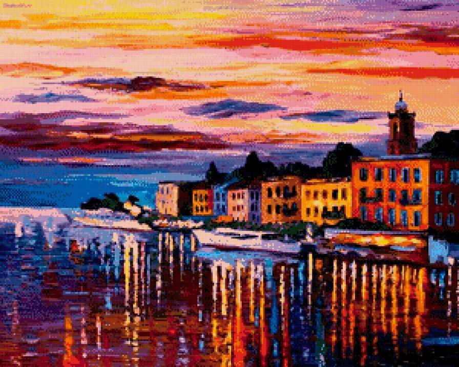 Вечерняя Рига - вечер, море, пейзаж, город - предпросмотр