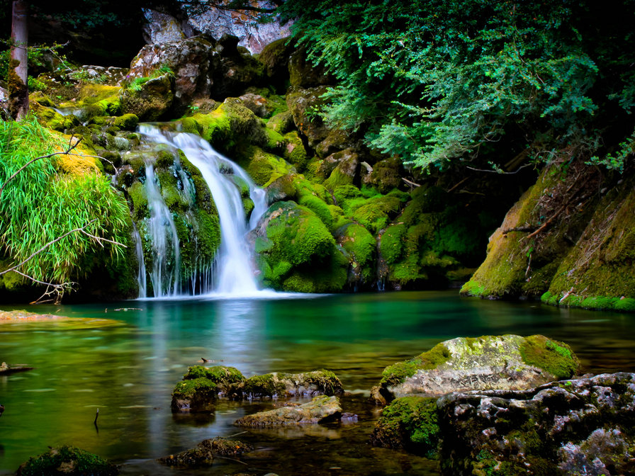 Водопад - пейзаж, природа - оригинал