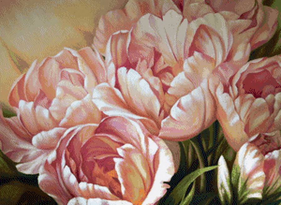 весенние цветы - букет, розовые цветы, весенние цветы, тюльпаны, тюльпан - предпросмотр