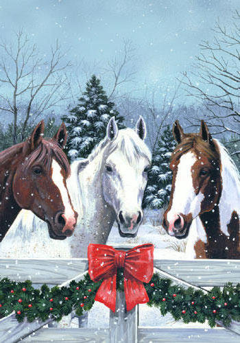 лошадиное трио - лошади - оригинал