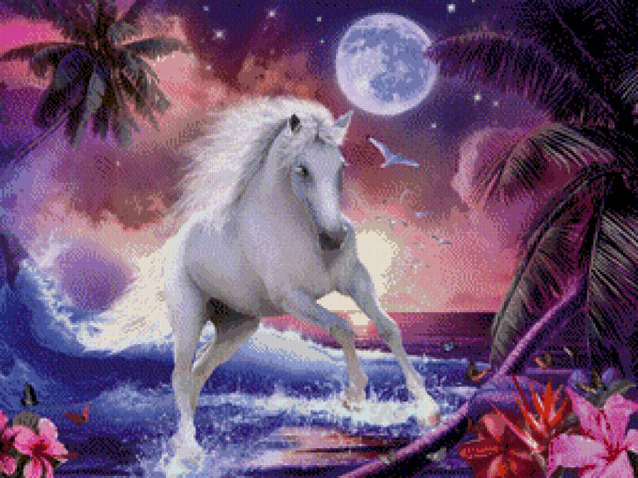 лунный конь - лошади - предпросмотр