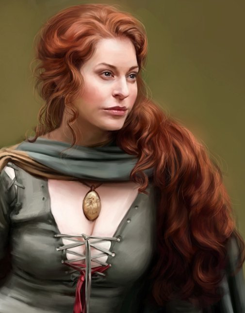 №561042 - девушка, портрет, рыжая - оригинал