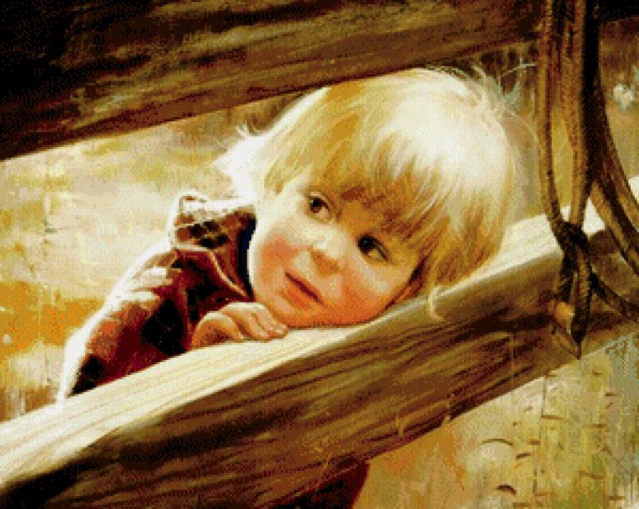 любопытство - дитя, малыш, пано - предпросмотр