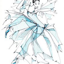 Оригинал схемы вышивки «Балерина» (№561437)