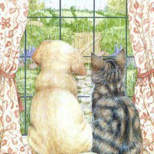 Схема вышивки «дождь на улице»