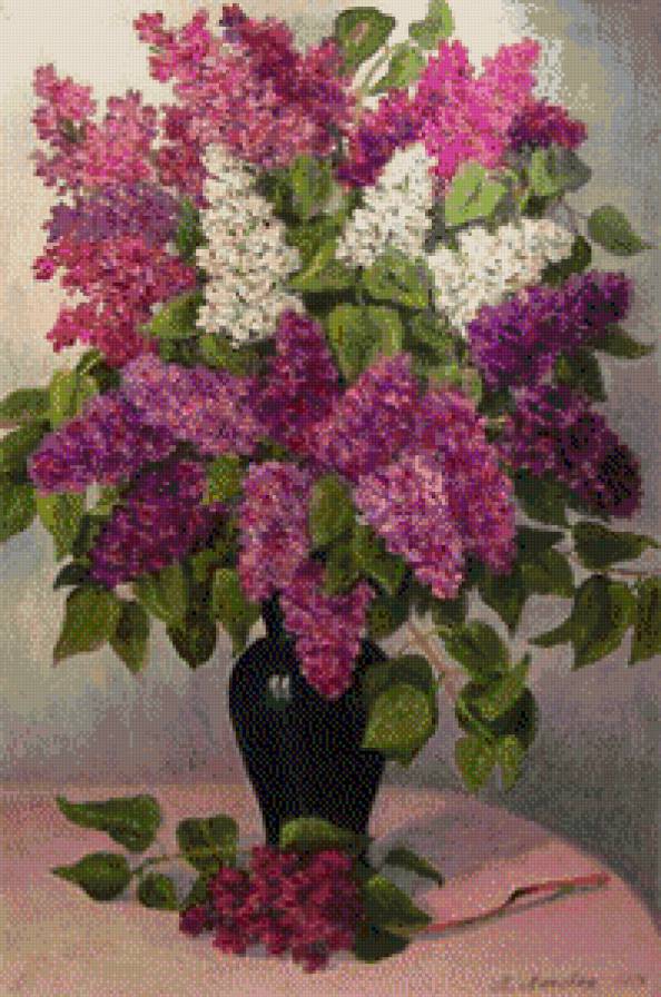 сирень - букет - предпросмотр