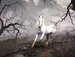 лошадь - белая лошадь - оригинал