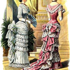 Схема вышивки «Викторианская мода»