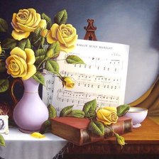 натюрморт с розами