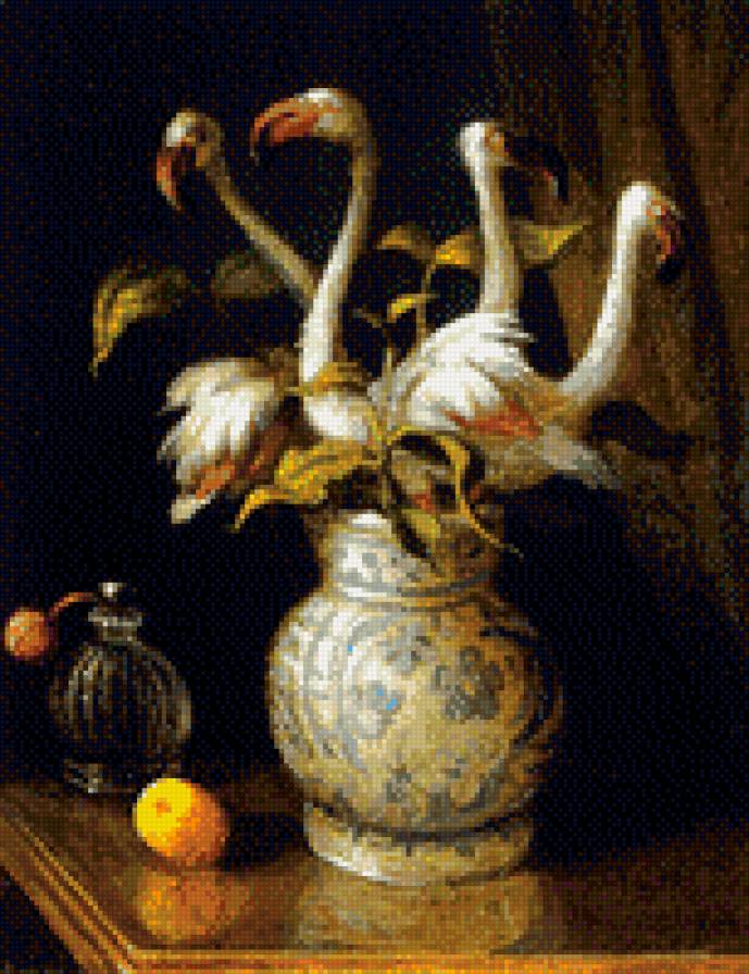 Михаель Сова. Розовые фламинго - предпросмотр