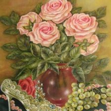 Схема вышивки «розы»