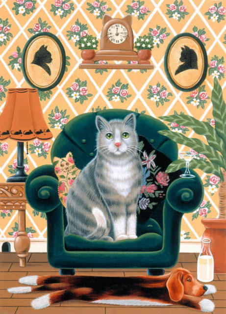 на троне - котики - оригинал