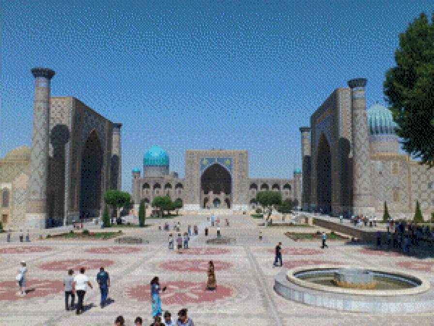 Регистан - азия, площадь, город, самарканд - предпросмотр