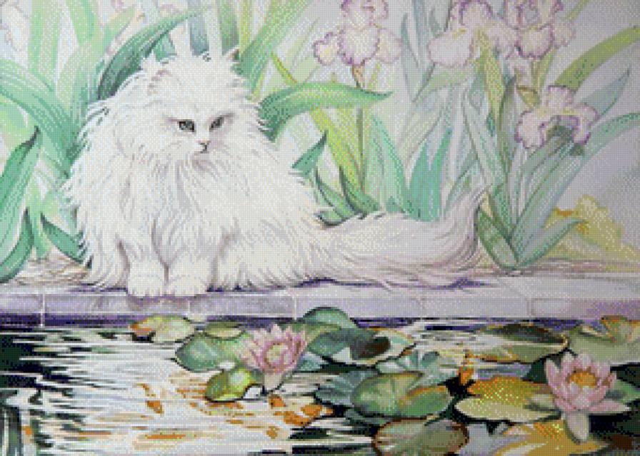 у пруда - котики - предпросмотр