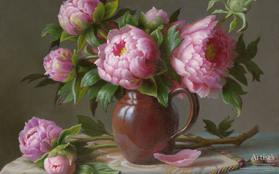 піони - оригинал