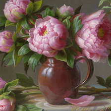 Схема вышивки «піони»