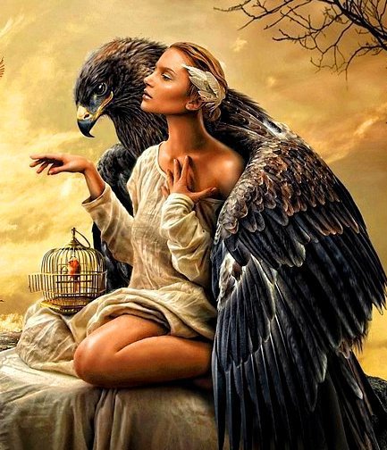 девушка орел - оригинал