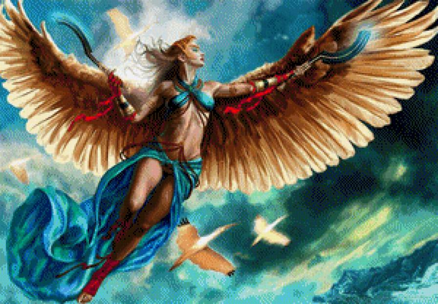 flight_of_the_ibis - птица, полет, фэнтези, девушка, крылья - предпросмотр