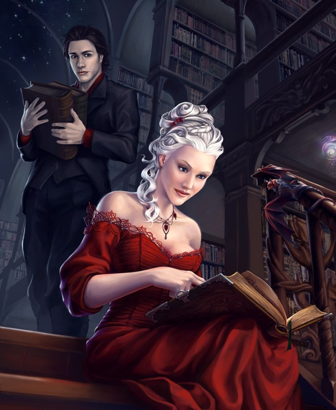 №563684 - ночь, пара, девушка, книга - оригинал