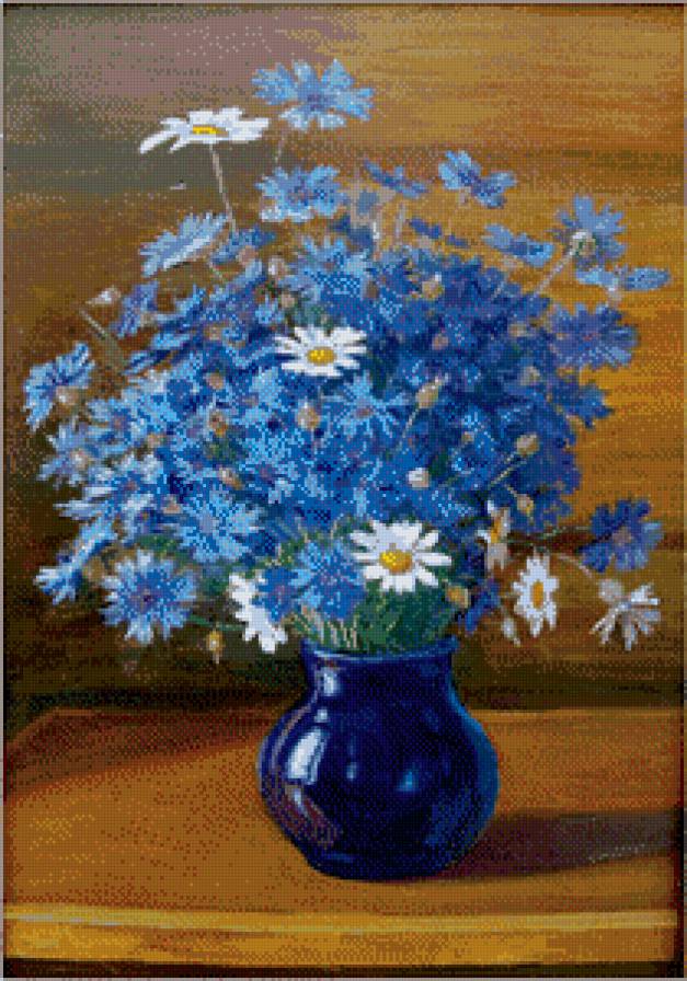 васильки-ромашки - предпросмотр